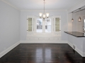 Full view of dining room and built-ins