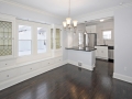 Dining room into kitchen