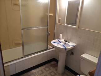 Bathroom before remodel