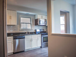 New Tile Floor in Parma home remodel