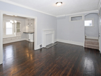 Chesterland Avenue remodeled living and dining room